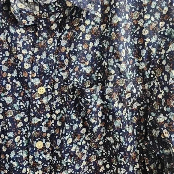 Slate & Ston Button down Long sleeve Floral Print Men's shirt M - Picture 4 of 7